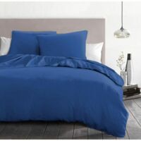 Home Linge Passion Parure de Couette Bleu 240x260 cm