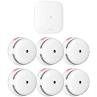 Détecteur de fumée intelligent avec centrale – Alarme 100 dB – Notification sur smartphone – Compatible jusqu'à 50 appareils - W395333