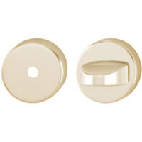 Paire de rosaces HOPPE 762910 rondes inox brossé finition champagne