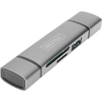 DA-70886 Combo Card Reader Hub (USB-C+USB 3.0) grau