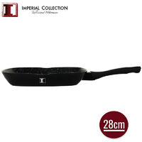 Imperial Collection IM-GRL28-FM: Poêle à griller enduite de marbre 28 cm