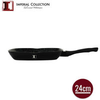 Imperial Collection IM-GRL24-FM: Poêle à griller enduite de marbre de 24 cm