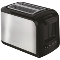Grille-pain 2 fentes 850w inox/noir - Tefal - TT410D10