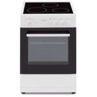 Oceanic – Cuisinière vitrocéramique électrique 50cm – four convection naturelle 48L – 4 foyers – classe énergétique A – nettoyage facile