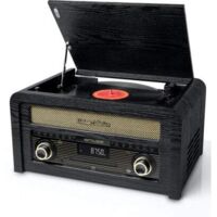 Platine vinyle stéréo 3 vitesses 33/45/78 tours – Coffrage bois – Port USB pour lecture et encodage – MT115W – Muse