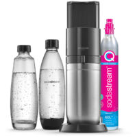 Machine à soda et eau gazeuse Sodastream Machine DUO Noire + 2 carafes + 2 bouteilles Fuse Lave Vaisselle
