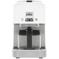 Kenwood – Cafetière filtre 1200 W – 8 tasses – Corps en métal blanc – Sélecteur d'arôme – Système anti-goutte – Fonction maintien au chaud - COX750WH