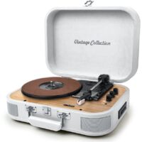 Platine disque vinyle 3 vitesses 33⅓/45/78 – Bluetooth et USB – Design compact 360x290x129mm – Arrêt automatique – Muse - MT201WW