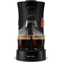 Philips – Cafetière à dosettes Senseo Select Eco CSA240/21 – 1450W – 0,9L – 2 tasses – Technologie Crema Plus – Glissière Intensity Plus