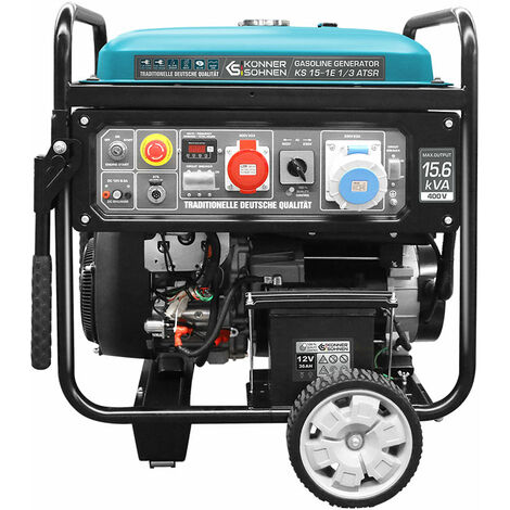 Könner & Söhnen – Générateur à essence 11,5 kW 230/400V – Démarrage électrique – Moteur 22 ch EURO V – Technologie VTS pour phase monophasée/triphasée – Réservoir 55L (1/5)