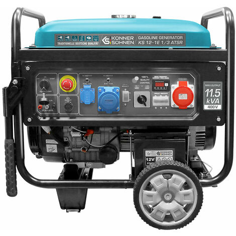 Könner & Söhnen – Générateur à essence 3.2kW – Monocylindre – Démarrage électrique – Autonomie 8h – Puissance sonore 58dB – Pour chantiers humides (1/5)