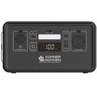 Könner & Söhnen – Centrale électrique portable LifePO4 300W – Autonomie 4000 cycles – Silencieuse pour chargement d'appareils – Idéale pour déplacements