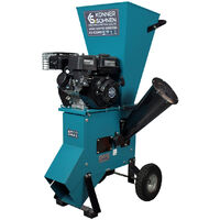 Könner & Söhnen – Broyeur de végétaux thermique – 40mm diamètre de coupe – 6.5CV – Pour branches sèches et humides – Autonome, sans électricité