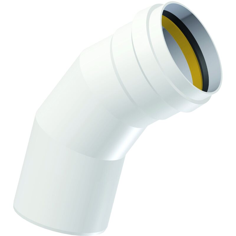PP-Polo-Eco-Plus Premium Bogen DN100/da110 45 Gr.f.SN8 u.SN12 weiss