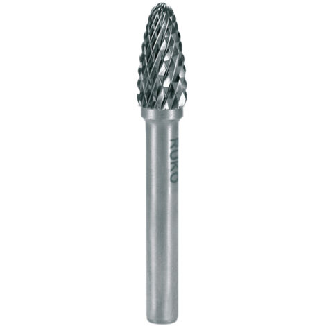 Frässtift RBF D.16mm Kopf-L.25mm Schaft-D.6mm HM Blank Verz.KVZ 4