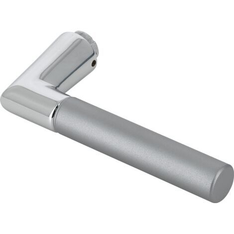 Türdrückerlochteil 1405 Alu.F49/F9-2 stahlfarben ma 4-KT.8mm DIN L/R