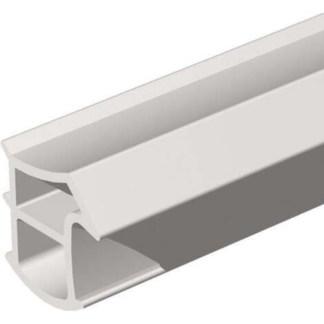Türanschlagdg.K2154 L.5,2m z.Einstecken W-PVC blk weiß ELLEN (1/4)