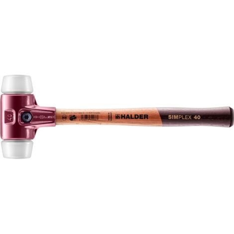 Schonhammer SIMPLEX L.330mm Kopf-D.40mm mittelh.HO Superplastik weiß