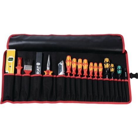 Werkzeugrolltasche 8 Fächer B410xH330mm Nyl.schwarz/rot (1/5)