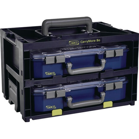 Sortimentskastentresor CarryMore 80 B386xT278xH241mm 9 je Koffer RAACO