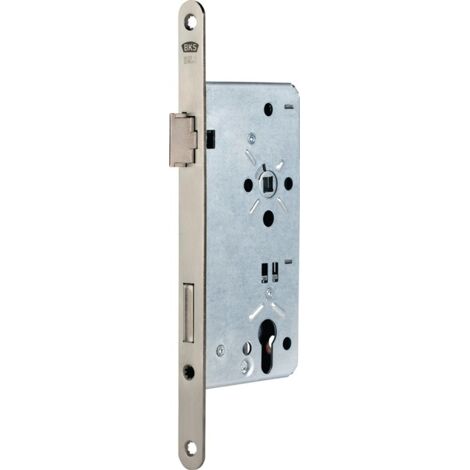 Haustür-Einsteckschloss 0024 PZW 22/55/92/10mm DIN R silber rd BKS