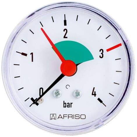 Heizungsmanometer HZ 80 0/4bar G1/2B rad Kl.2,5