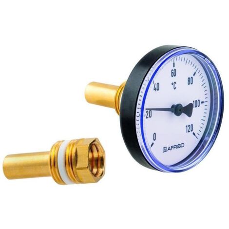 Bimetall-Thermometer BiTh 80 K 0/120C 40mm G1/2B o.PTFE ax Kl.2