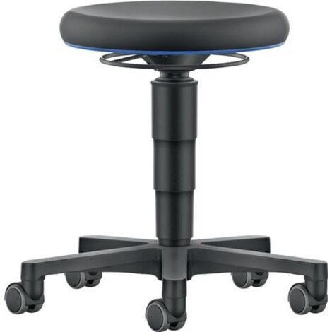 Drehhocker Rollen Kunstleder schwarz Sitzhöhenverstellung 450-650mm BIMOS (1/4)