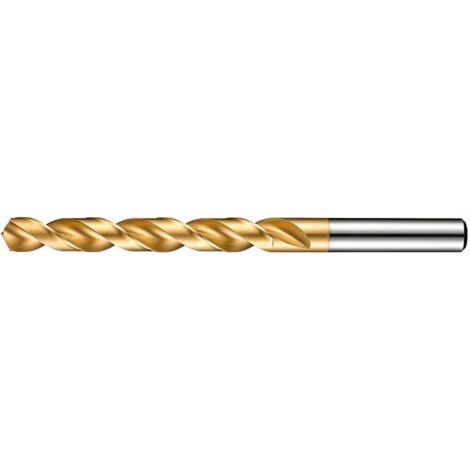 Spiralbohrer DIN 338 A510 D.12mm HSS profilgeschl.TiN Zyl.schaft 4xD Rechts (1/5)