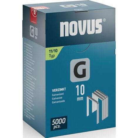 Steinel - NOVUS Flachdrahtklammern G Typ 11 5000 Stück 10mm - 042-0767