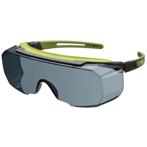 Überbrille Avatar Plus OTG EN166,EN170,UKCA Rahmen grau/grün,Scheibe grau (1/2)