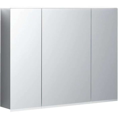 Geberit Option Plus Spiegelschrank mit Beleuchtung, drei Türen,