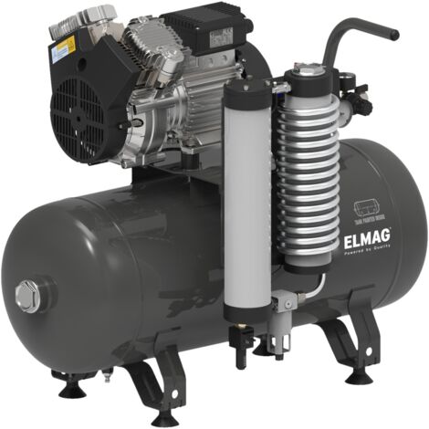 ELMAG Dentalkompressor 350/8/50W - liegend, EXTREME 3D 50L 2,00CV (inkl. Adsorptionstrockner)