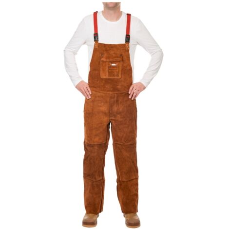 ELMAG Weldas Schweißer Latzhose 44-7440/7648 Gr. M lavabraun (1/4)