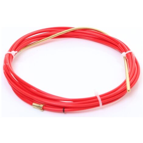 ELMAG PTFE-Seele 3 m rot, f. Alu-, Edelstahl u. Miglötdraht Ø 1,0 -1,2 mm, 1 Stk. Packung - SB (1/3)