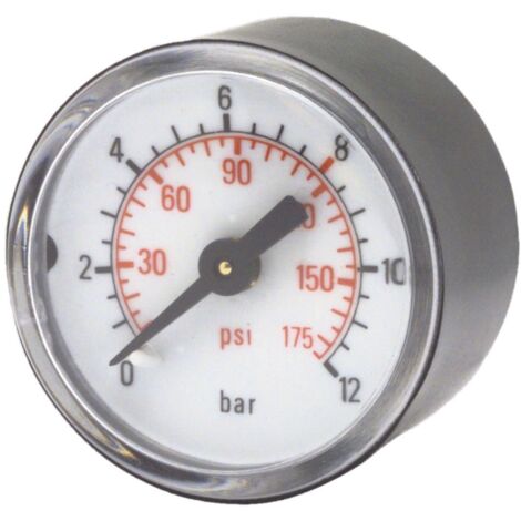 ELMAG Druckmanometer 0-16 bar, Ø 63 mm, Ø 1/4 Außengewinde hinten, 1 Stk. Packung - SB