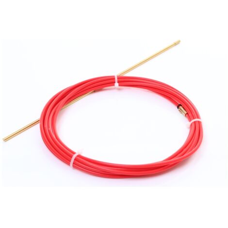 ELMAG PTFE-Seele 4 m rot, f. Alu-, Edelstahl u. Miglötdraht Ø 1,0 -1,2 mm, 1 Stk. Packung - SB (1/3)