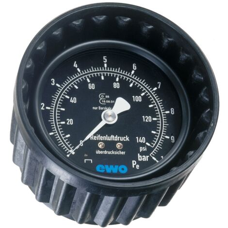 ELMAG Druckmanometer mit Schutzkappe 0-12 bar, Ø 80 mm, für Modell 80-EWO (eichfähig)