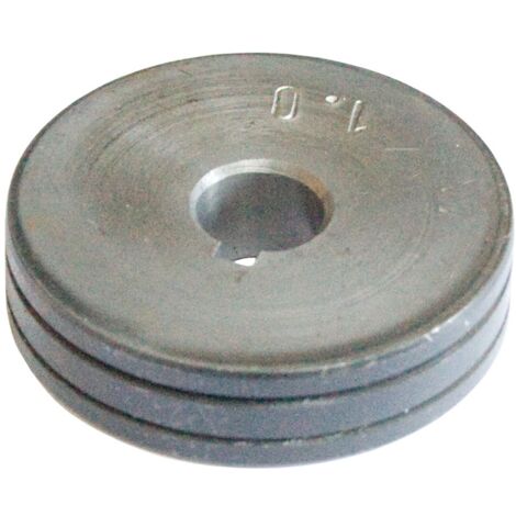 ELMAG Vorschubrolle 1,2 mm, DMS452/450/600, (AØ 31,5mm/IØ 10mm, 20mm breit), f. Alu, HA, HALBRUNDNUT für DMS 452 450 & 600 D44 (1/2)