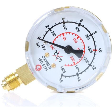 Arbeitsdruckmanometer (Sauerstoff)