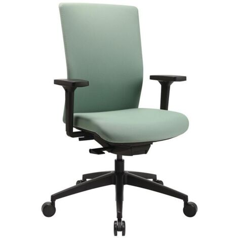 Bürodrehstuhl Synchr.-M.mintgrün 450-570mm m.Lehnen Trgf.110kg TOPSTAR (1/3)