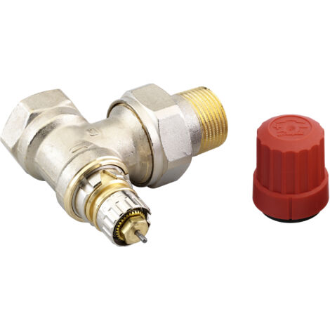 Danfoss Ventilgehäuse RA-N 20 R 3/4", Eckausführung, matt vernickelt
