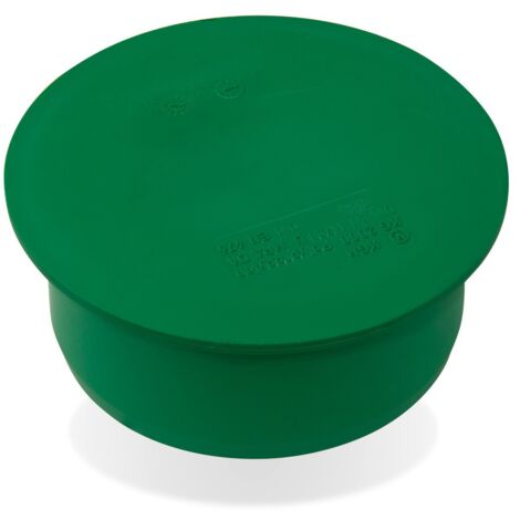 KG 2000 Muffenstopfen DN 160 Stopfen Abwasserrohr Abflussrohr Kanalrohr grün