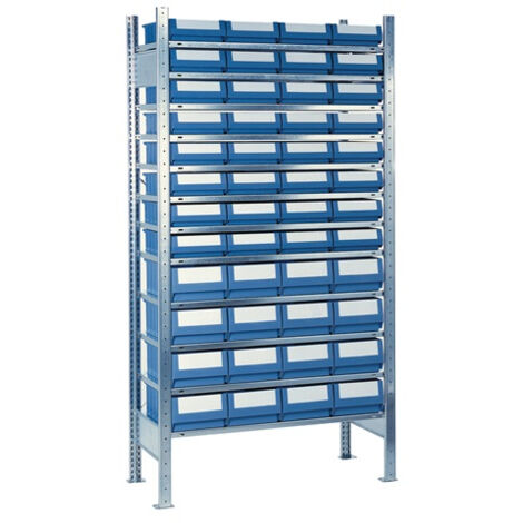 Steckregal H2000xB1.000xT500mm Anbauregal 12 Stahlböden 32 x 8,16 x 9 - 9000453778 (1/5)
