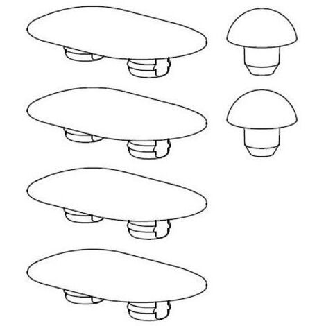 TOTO Puffer-Set MH/NC/ES für WC-Sitz, 799990200