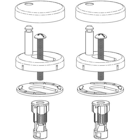 TOTO Befestigung Standard für WC-Sitz, 792970300