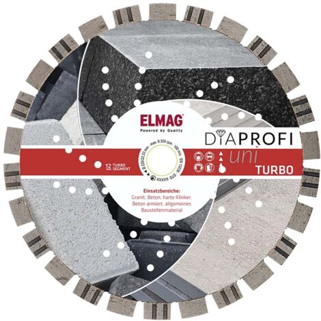 DiaProfi-Diamantscheibe UNI-TURBO Ø300mm (1/4)