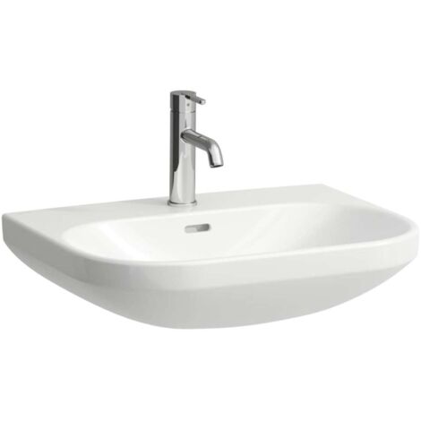 LAUFEN LUA Waschtisch, 1 Hahnloch, mit Überlauf, 600x460mm,