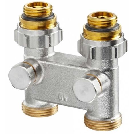 OV Umlenkstück m Absperr. Durchg 50mm 1/2Z AGx3/4Z AG