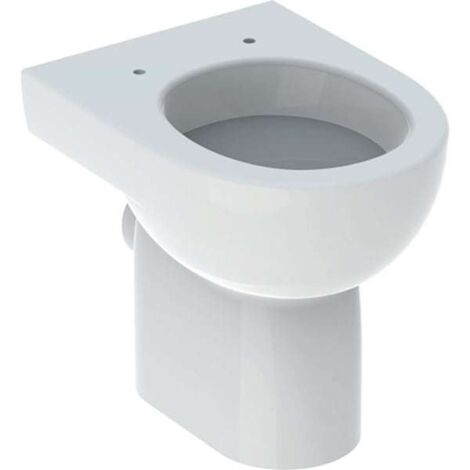 Geberit Stand-Flachspül-WC RENOVA Abgang horizontal, teilgeschlossene